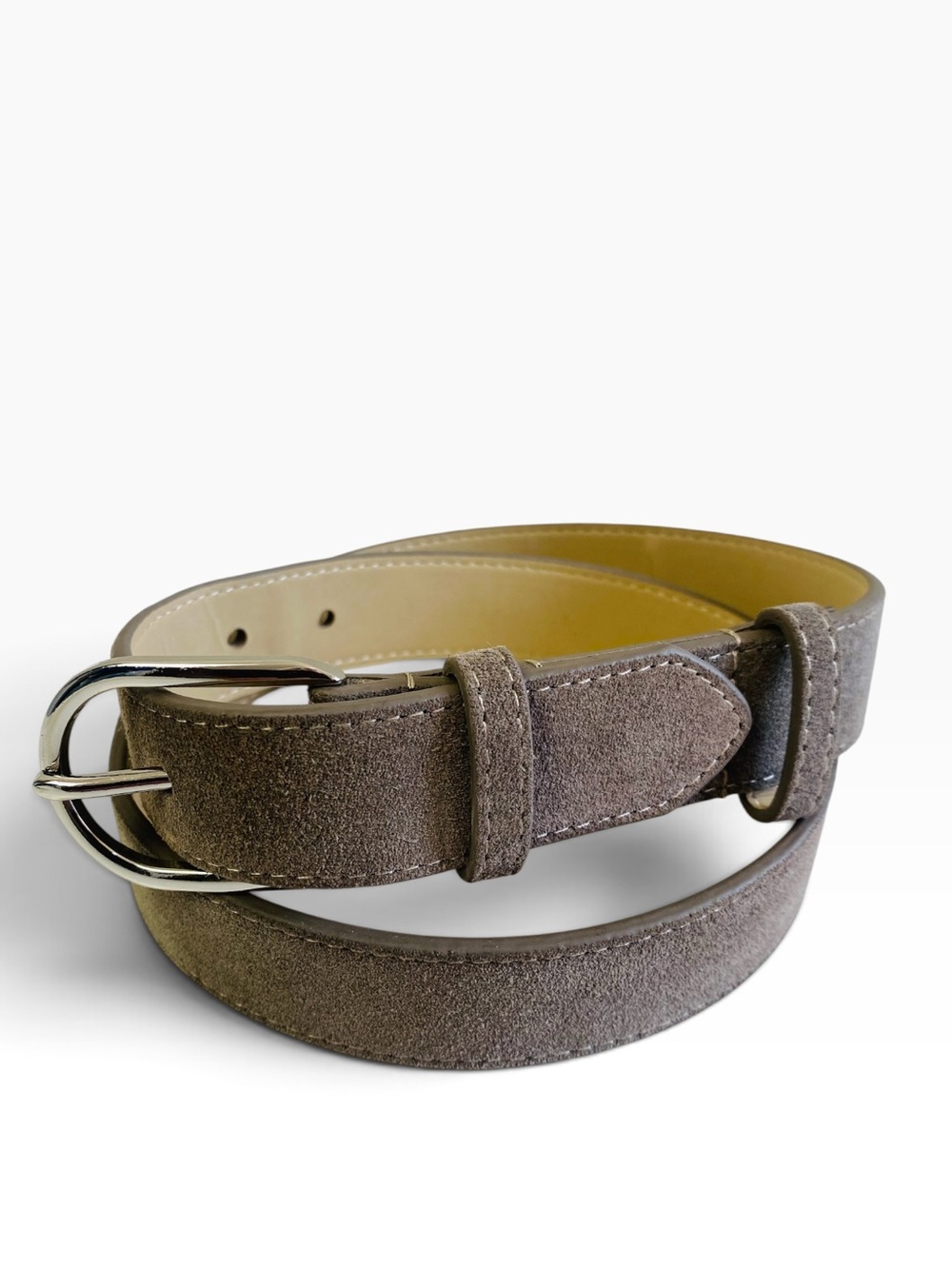 Banana Republic Grey Suede Leather Belt Size M
